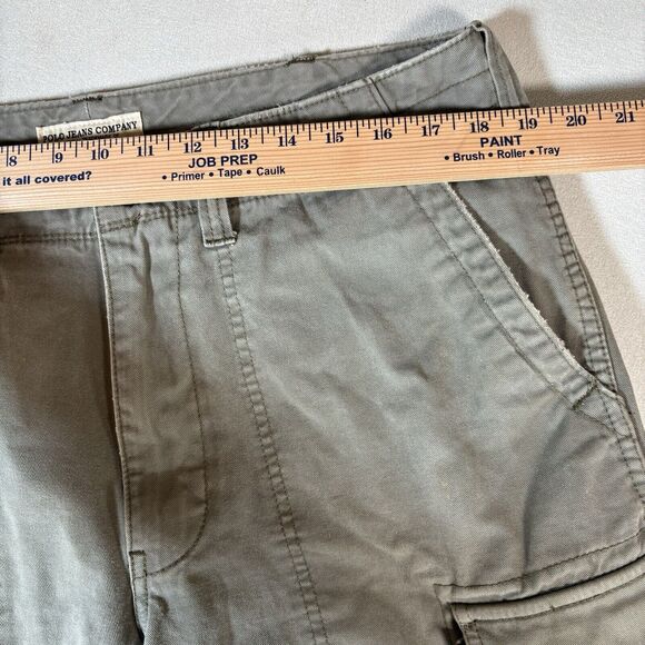 Polo Jeans Co Ralph Lauren Green Utility Cargo Military Surplus Shorts Size 34 - Picture 8 of 10